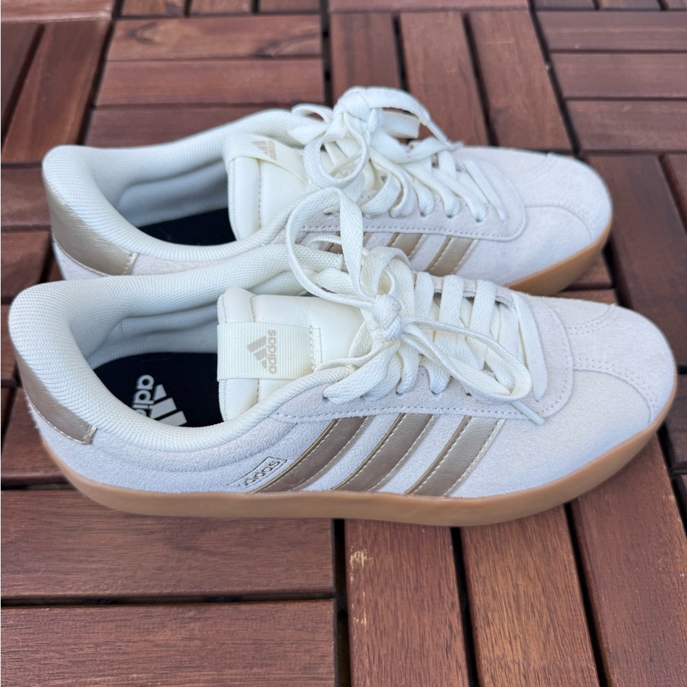 Adidas VL Court 3.0 Leather Sneaker - off white